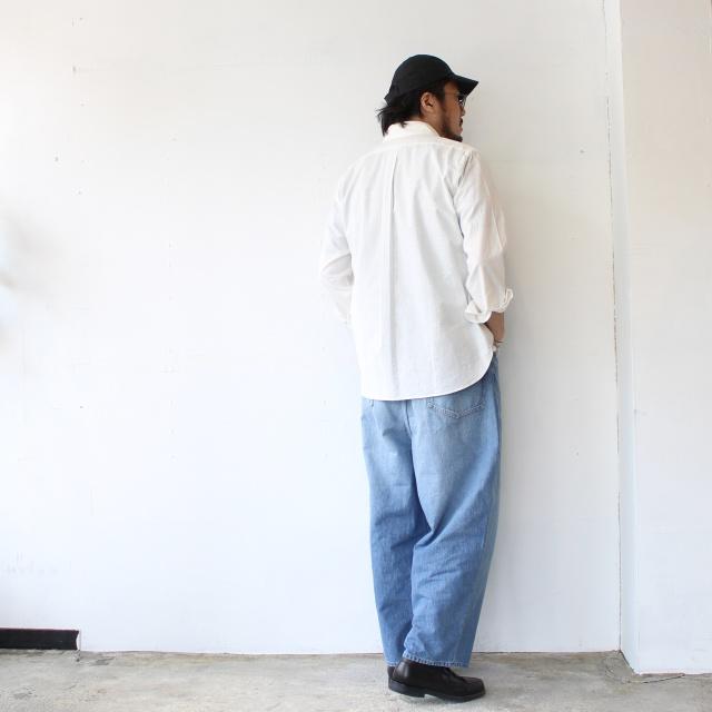 HAVERSACK 10oz-ヴィンテージウォッシュデニムワイドトラウザー 10oz-Vintage wash denim wide trousers 　（Vintage wash） | HAVERSACK | 20