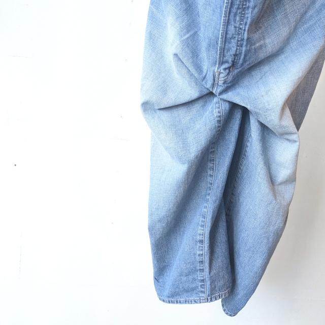HAVERSACK 10oz-ヴィンテージウォッシュデニムワイドトラウザー 10oz-Vintage wash denim wide trousers 　（Vintage wash） | HAVERSACK | 09