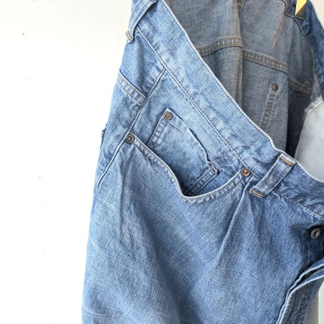 HAVERSACK 10oz-ヴィンテージウォッシュデニムワイドトラウザー 10oz-Vintage wash denim wide trousers 　（Vintage wash） | HAVERSACK | 05