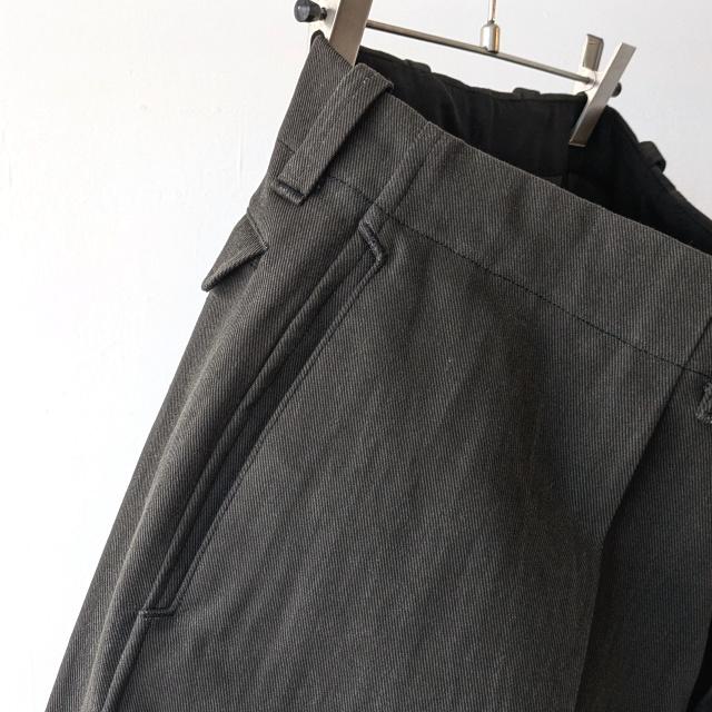HAVERSACK 墨染めツイルワイドトラウザー Ink dyed twill wide trousers / 462520 | HAVERSACK | 11
