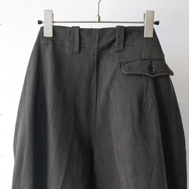 HAVERSACK 墨染めツイルワイドトラウザー Ink dyed twill wide trousers / 462520 | HAVERSACK | 12