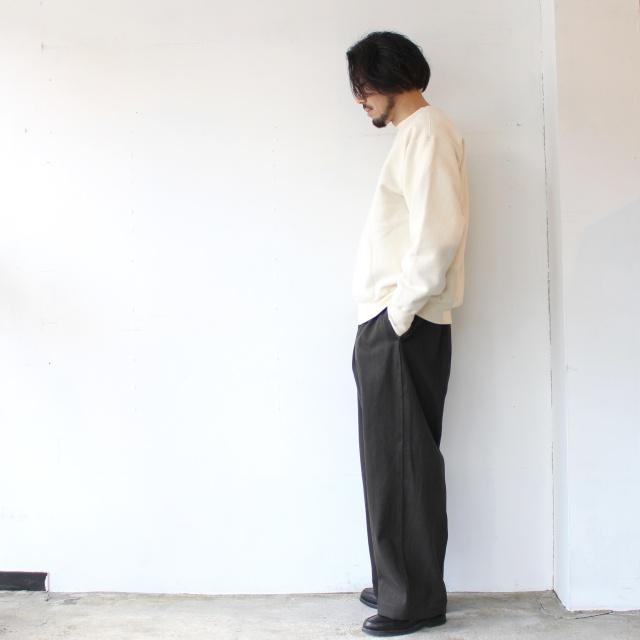 HAVERSACK 墨染めツイルワイドトラウザー Ink dyed twill wide trousers / 462520 | HAVERSACK | 17