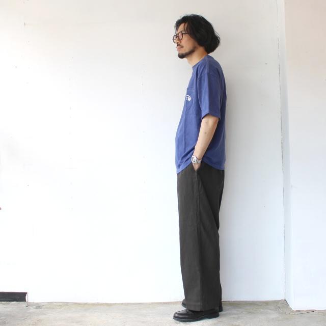 HAVERSACK 墨染めツイルワイドトラウザー Ink dyed twill wide trousers / 462520 | HAVERSACK | 06