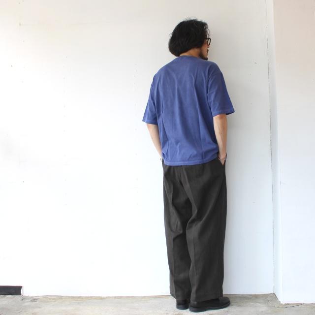 HAVERSACK 墨染めツイルワイドトラウザー Ink dyed twill wide trousers / 462520 | HAVERSACK | 07