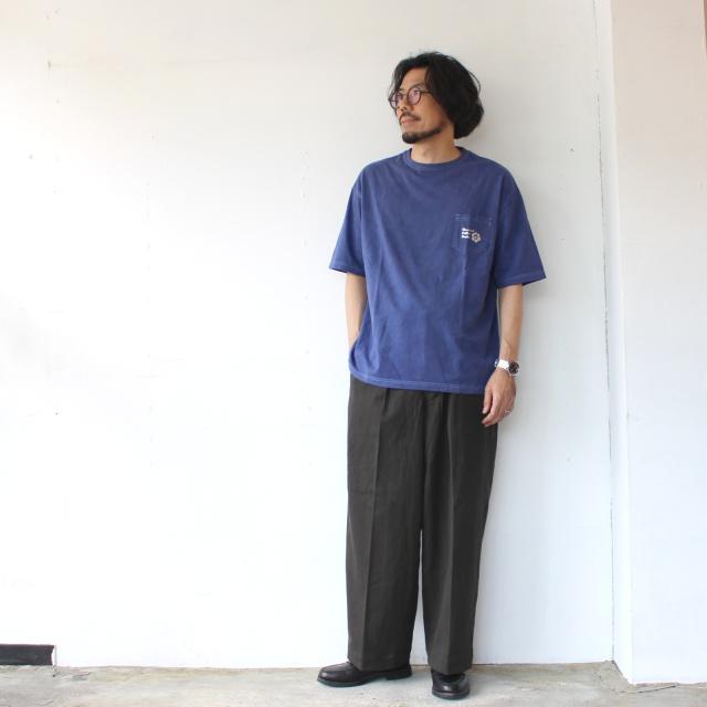 HAVERSACK 墨染めツイルワイドトラウザー Ink dyed twill wide trousers / 462520 | HAVERSACK | 08
