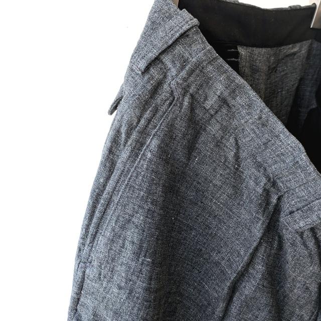 HAVERSACK リネンサージワイドタックトラウザー Linen Serge Wide Trousers　（Charcoal） | HAVERSACK | 14