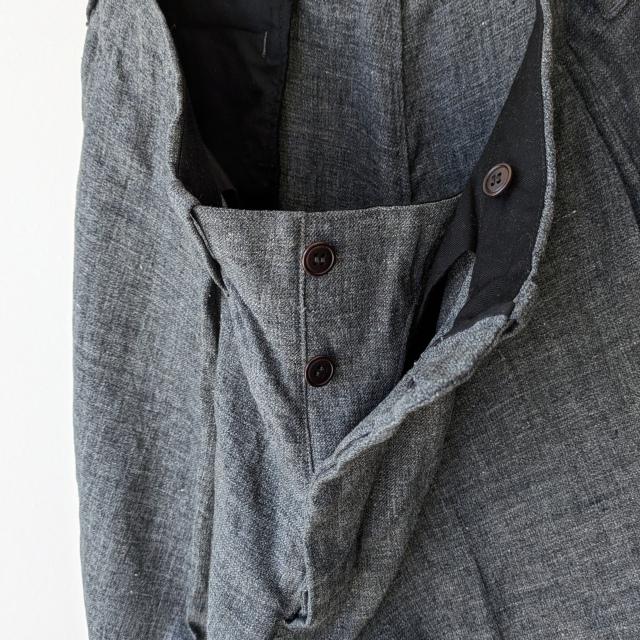 HAVERSACK リネンサージワイドタックトラウザー Linen Serge Wide Trousers　（Charcoal） | HAVERSACK | 16