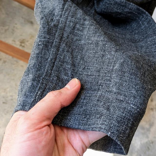 HAVERSACK リネンサージワイドタックトラウザー Linen Serge Wide Trousers　（Charcoal） | HAVERSACK | 17