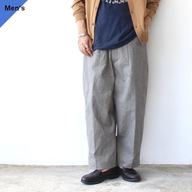 HAVERSACK 天日干しムラ染めツイルワイドトラウザー Twill Wide Trousers / 462624　（Gray） | HAVERSACK