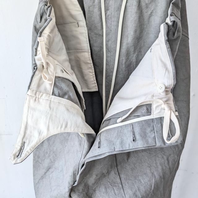HAVERSACK 天日干しムラ染めツイルワイドトラウザー Twill Wide Trousers / 462624　（Gray） | HAVERSACK | 13