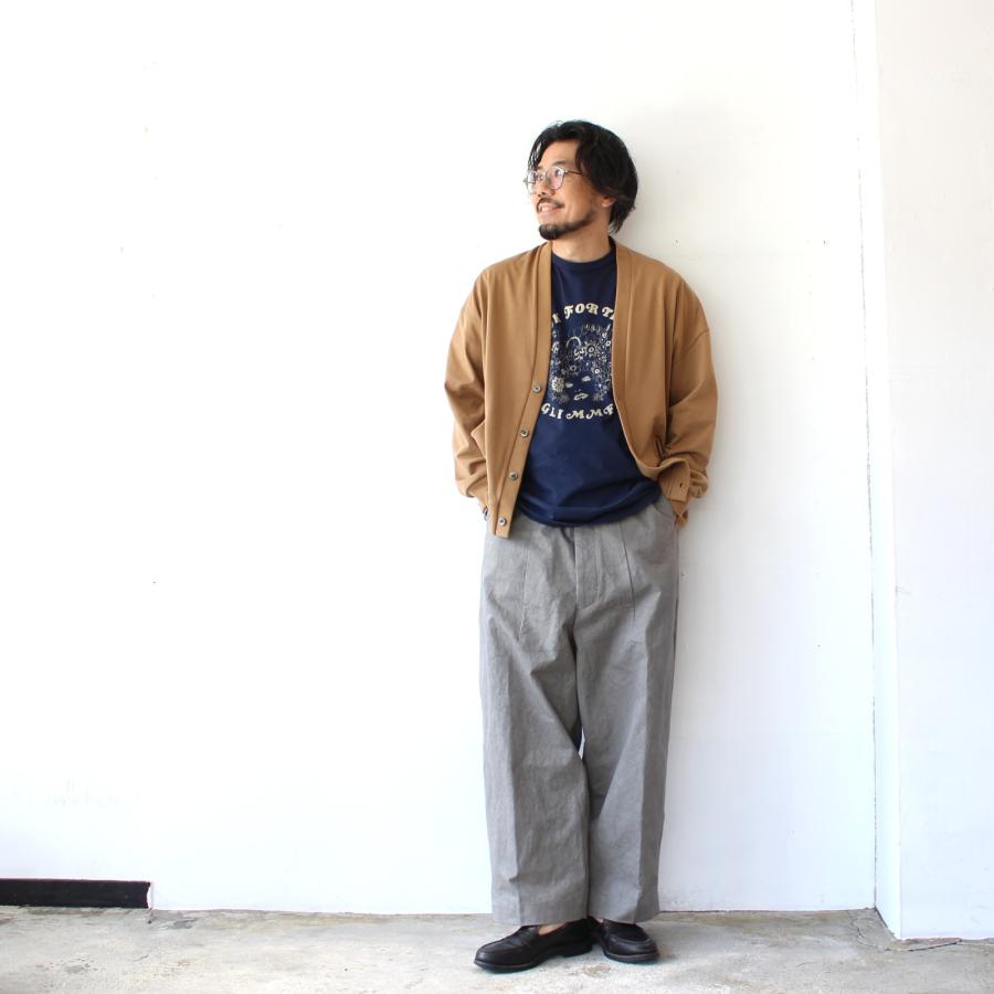 HAVERSACK 天日干しムラ染めツイルワイドトラウザー Twill Wide Trousers / 462624　（Gray） | HAVERSACK | 01