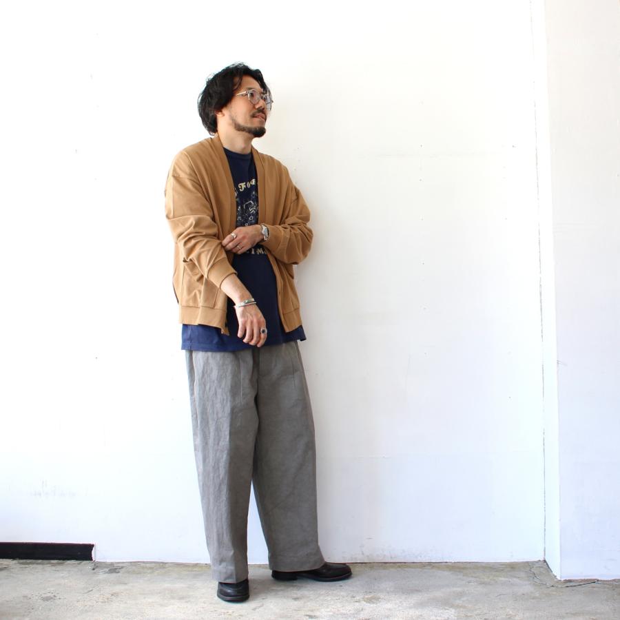 HAVERSACK 天日干しムラ染めツイルワイドトラウザー Twill Wide Trousers / 462624　（Gray） | HAVERSACK | 05