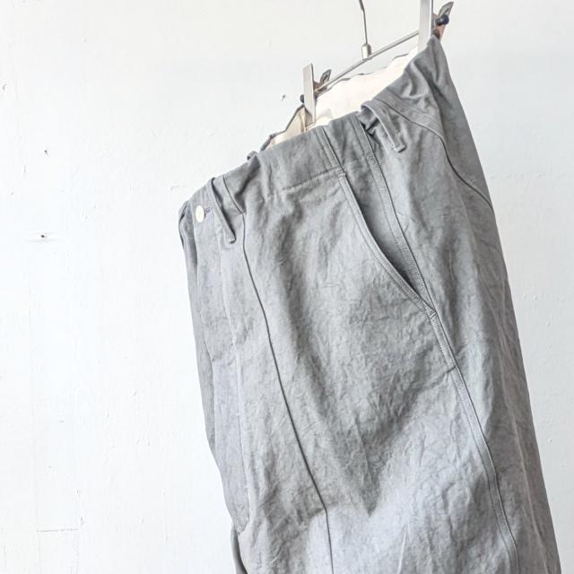 HAVERSACK 天日干しムラ染めツイルワイドトラウザー Twill Wide Trousers / 462624　（Gray） | HAVERSACK | 08