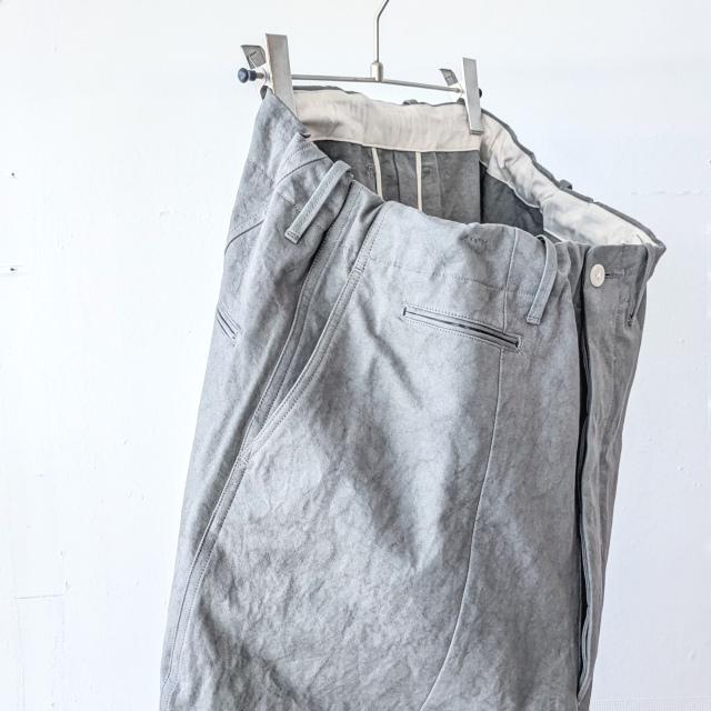 HAVERSACK 天日干しムラ染めツイルワイドトラウザー Twill Wide Trousers / 462624　（Gray） | HAVERSACK | 09