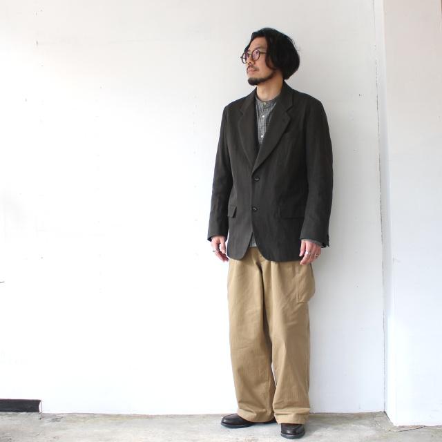 HAVERSACK 墨染めツイルテーラードジャケット Ink dyed twill lapeled 2B jacket / 472520 | HAVERSACK | 18