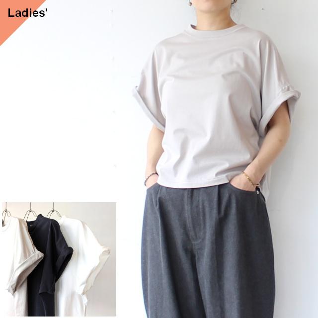 HAVERSACK 60/2サイロ天竺ドルマンクルーネックT Roll-up sleeve crew neck tee / 612625 | HAVERSACK