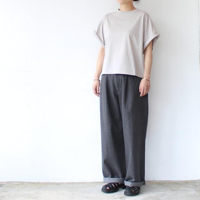 HAVERSACK 60/2サイロ天竺ドルマンクルーネックT Roll-up sleeve crew neck tee / 612625 | HAVERSACK | 12
