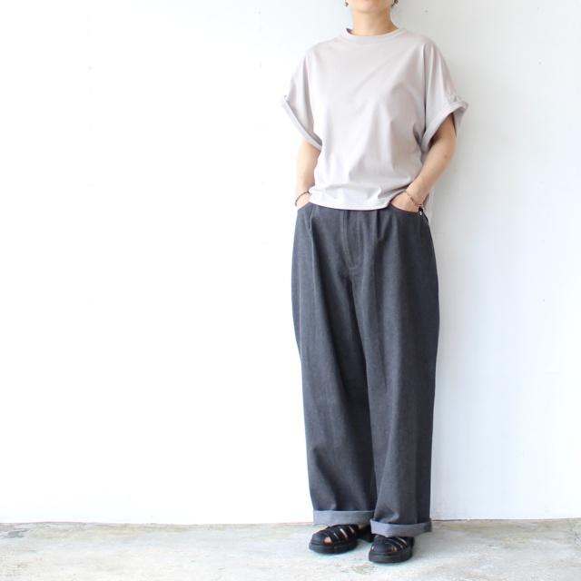 HAVERSACK 60/2サイロ天竺ドルマンクルーネックT Roll-up sleeve crew neck tee / 612625 | HAVERSACK | 13