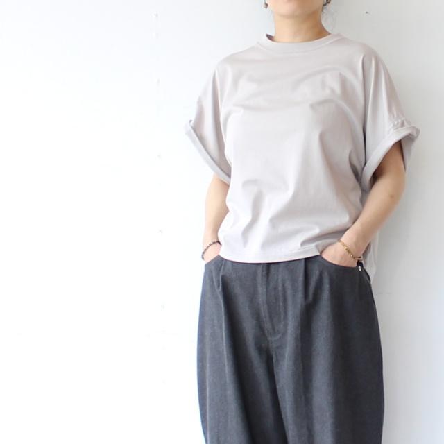 HAVERSACK 60/2サイロ天竺ドルマンクルーネックT Roll-up sleeve crew neck tee / 612625 | HAVERSACK | 14