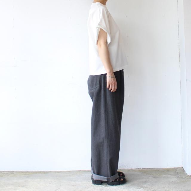HAVERSACK 60/2サイロ天竺ドルマンクルーネックT Roll-up sleeve crew neck tee / 612625 | HAVERSACK | 16