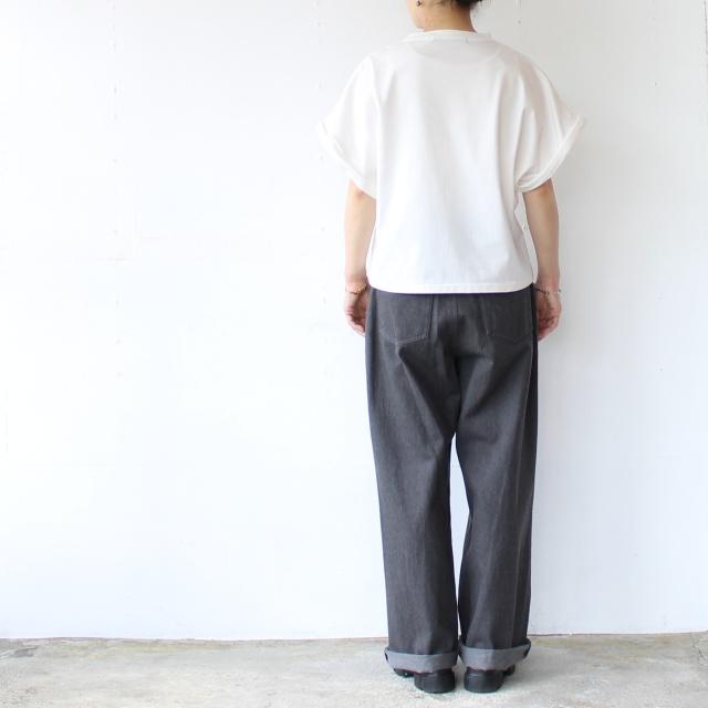 HAVERSACK 60/2サイロ天竺ドルマンクルーネックT Roll-up sleeve crew neck tee / 612625 | HAVERSACK | 17