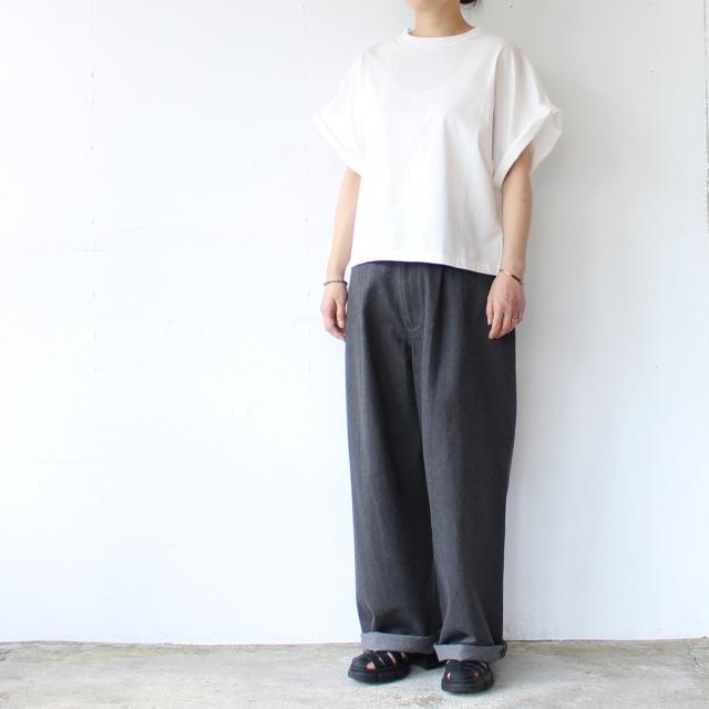 HAVERSACK 60/2サイロ天竺ドルマンクルーネックT Roll-up sleeve crew neck tee / 612625 | HAVERSACK | 18