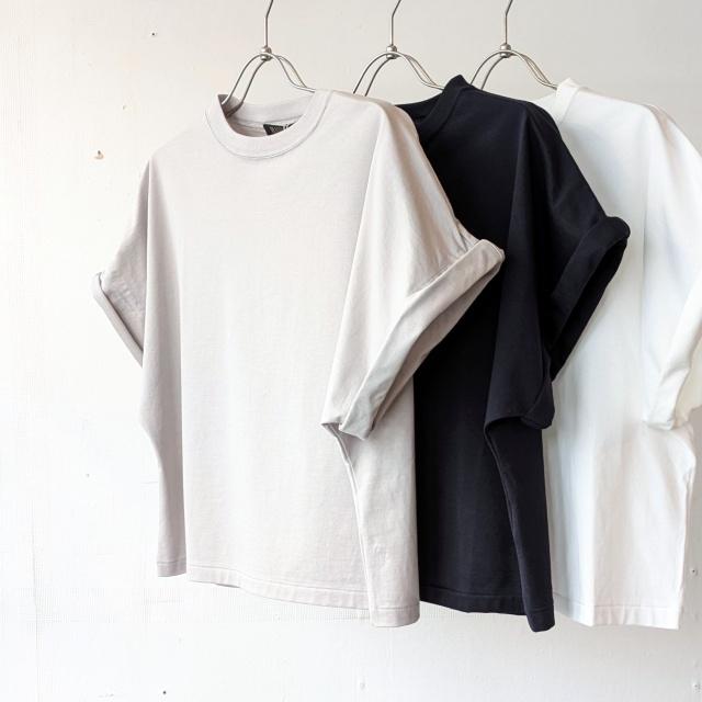 HAVERSACK 60/2サイロ天竺ドルマンクルーネックT Roll-up sleeve crew neck tee / 612625 | HAVERSACK | 01