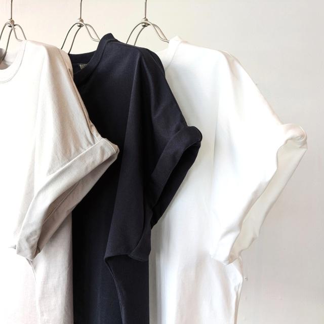 HAVERSACK 60/2サイロ天竺ドルマンクルーネックT Roll-up sleeve crew neck tee / 612625 | HAVERSACK | 03