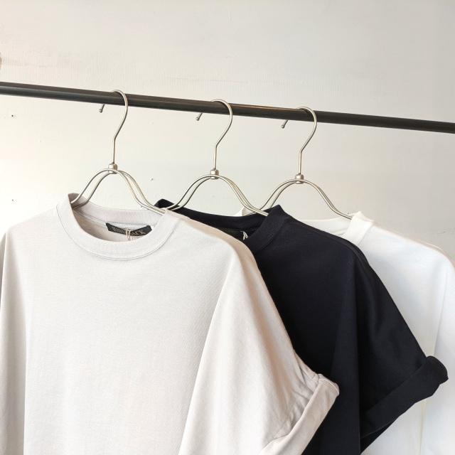 HAVERSACK 60/2サイロ天竺ドルマンクルーネックT Roll-up sleeve crew neck tee / 612625 | HAVERSACK | 02