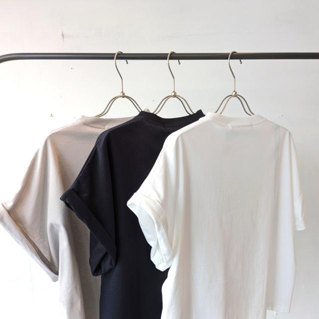 HAVERSACK 60/2サイロ天竺ドルマンクルーネックT Roll-up sleeve crew neck tee / 612625 | HAVERSACK | 04