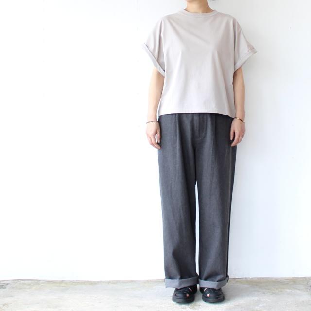 HAVERSACK 60/2サイロ天竺ドルマンクルーネックT Roll-up sleeve crew neck tee / 612625 | HAVERSACK | 09