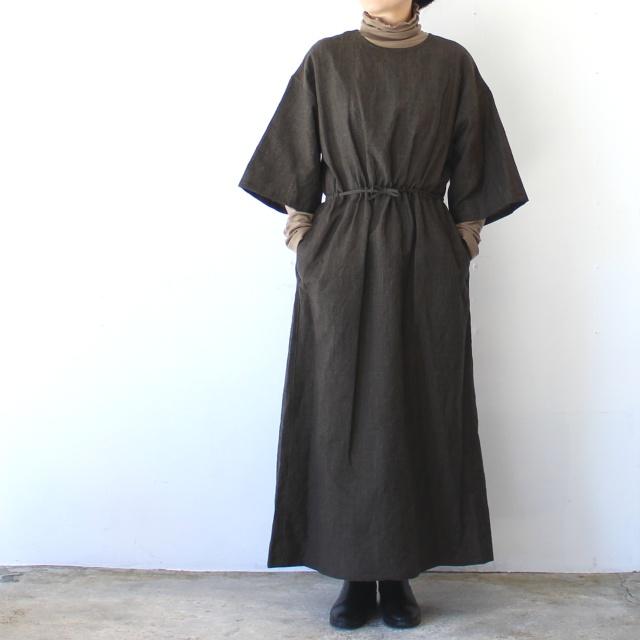 HAVERSACK リネンウールグレンチェック5分袖ワンピース W/L Glen-check half-sleeve onepiece | HAVERSACK | 14