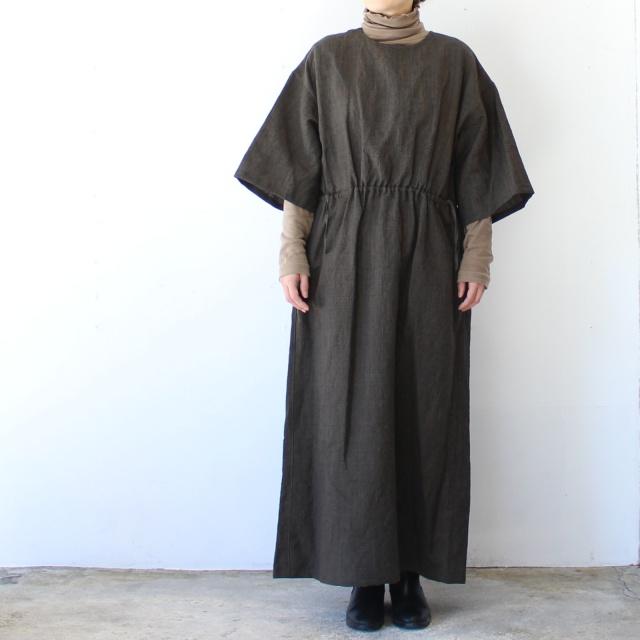 HAVERSACK リネンウールグレンチェック5分袖ワンピース W/L Glen-check half-sleeve onepiece | HAVERSACK | 07