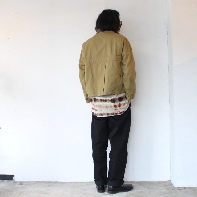 【20%OFF】HAVERSACK コットンキュプラタイプライターバンドカラーシャツ Water color print Band collar shirt | HAVERSACK | 13