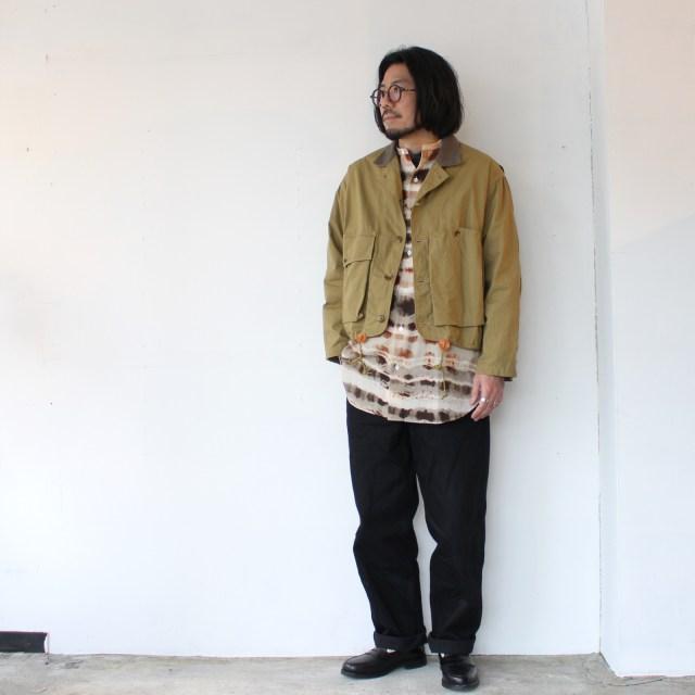 【20%OFF】HAVERSACK コットンキュプラタイプライターバンドカラーシャツ Water color print Band collar shirt | HAVERSACK | 14