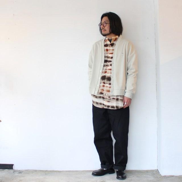 【20%OFF】HAVERSACK コットンキュプラタイプライターバンドカラーシャツ Water color print Band collar shirt | HAVERSACK | 15