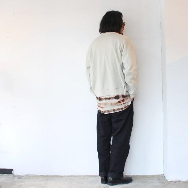 【20%OFF】HAVERSACK コットンキュプラタイプライターバンドカラーシャツ Water color print Band collar shirt | HAVERSACK | 17