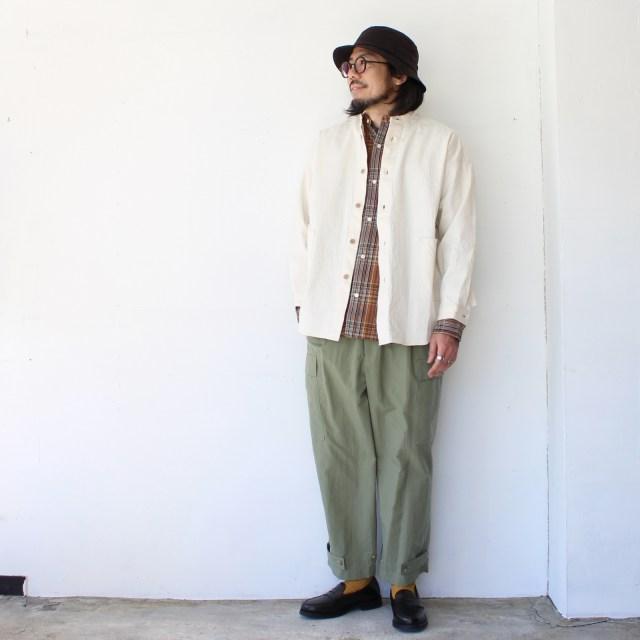 HAVERSACK（ハバーサック） コットンリネンヘリンボーンBCシャツ C/L