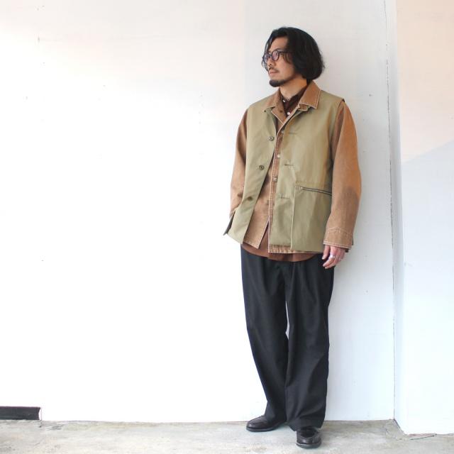 HAVERSACK ウェザークロスジャーキンベスト Weather cloth jerkin vest / 842621　（Khaki） | HAVERSACK | 18