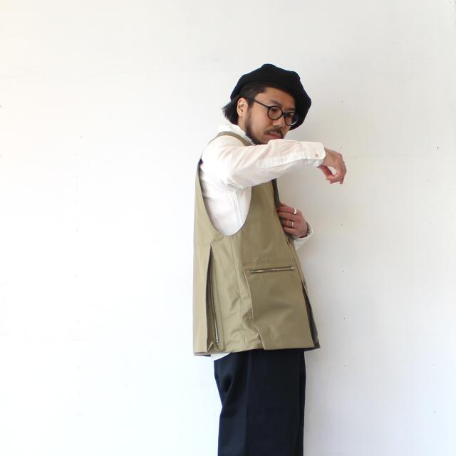 HAVERSACK ウェザークロスジャーキンベスト Weather cloth jerkin vest / 842621　（Khaki） | HAVERSACK | 04