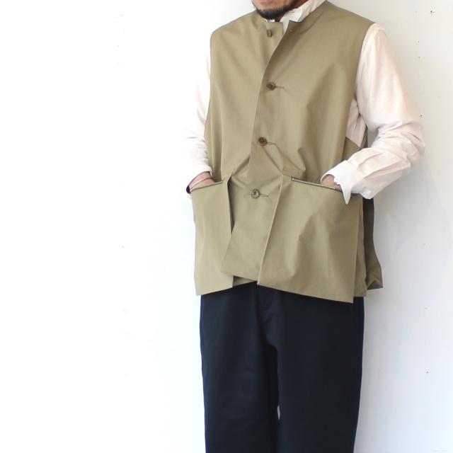 HAVERSACK ウェザークロスジャーキンベスト Weather cloth jerkin vest / 842621　（Khaki） | HAVERSACK | 06