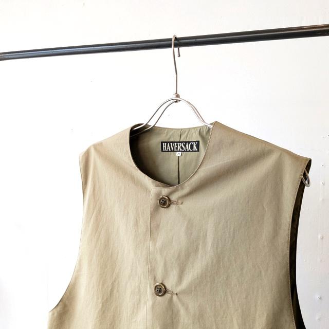 HAVERSACK ウェザークロスジャーキンベスト Weather cloth jerkin vest / 842621　（Khaki） | HAVERSACK | 11