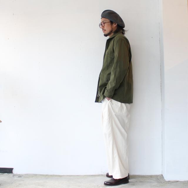 HAVERSACK 強撚オックスワイドトラウザー High twist oxford trousers / 862430　（Ecru）｜c-countly｜07