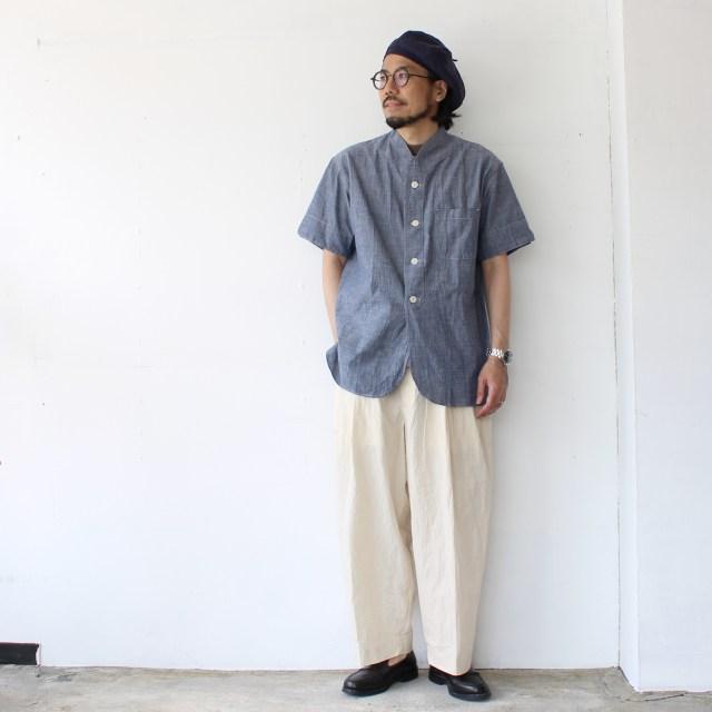 【20%OFF】HAVERSACK 天日干しC/Lタイプライター2タックワイドパンツ C/L typewriter 2tuck wide trousers / 862536 | HAVERSACK | 01