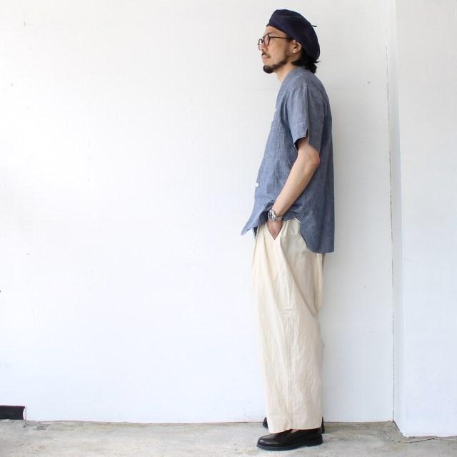 【20%OFF】HAVERSACK 天日干しC/Lタイプライター2タックワイドパンツ C/L typewriter 2tuck wide trousers / 862536 | HAVERSACK | 02