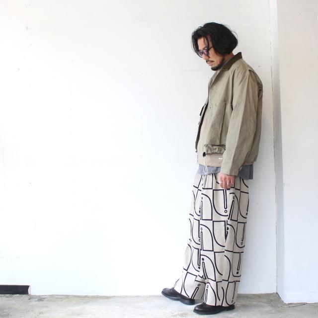 HAVERSACK ウッドブロックプリントタックワイドトラウザー Woodblock-Print Tuck Wide Trousers / 862605 | HAVERSACK | 10