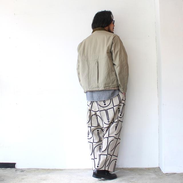 HAVERSACK ウッドブロックプリントタックワイドトラウザー Woodblock-Print Tuck Wide Trousers / 862605 | HAVERSACK | 11