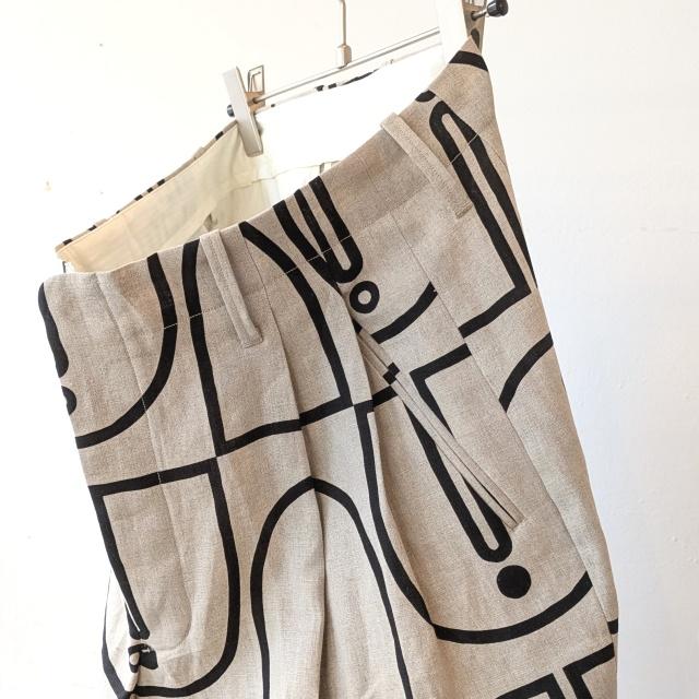 HAVERSACK ウッドブロックプリントタックワイドトラウザー Woodblock-Print Tuck Wide Trousers / 862605 | HAVERSACK | 14