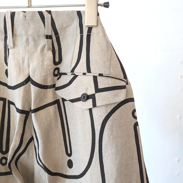 HAVERSACK ウッドブロックプリントタックワイドトラウザー Woodblock-Print Tuck Wide Trousers / 862605 | HAVERSACK | 18