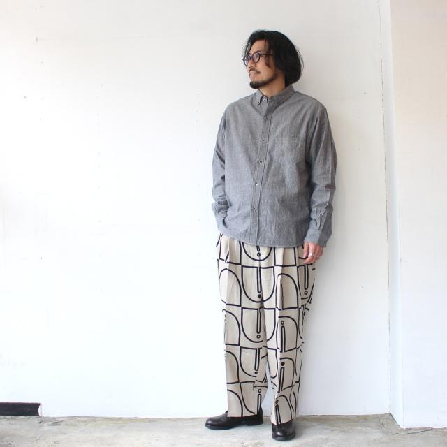 HAVERSACK ウッドブロックプリントタックワイドトラウザー Woodblock-Print Tuck Wide Trousers / 862605 | HAVERSACK | 04